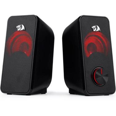 Imagem de Caixa de Som 2.0 Redragon Stentor - 5W RMS - LED Vermelho - GS500