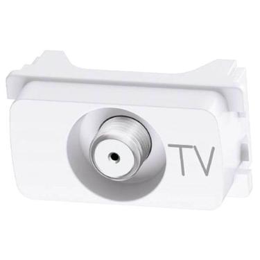 Imagem de Módulo Tomada para Antena de TV Legrand Pial Zeffia - 75 Ohms - Branco - 68015