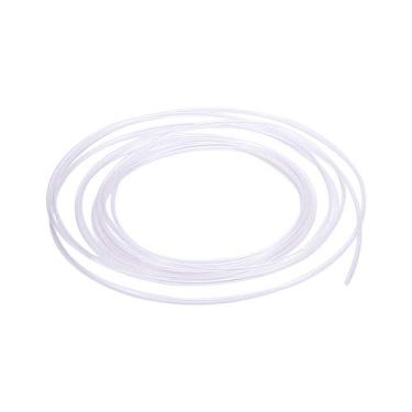 Imagem de Bettomshin Tubo termorretrátil PE conduíte de 0,3 cm de diâmetro de 4,5 m de comprimento tubo isolado relação de envoltório de tubo 2: 1 manga de cabo elétrico para proteção de isolamento de longa duração transparente 1 peça