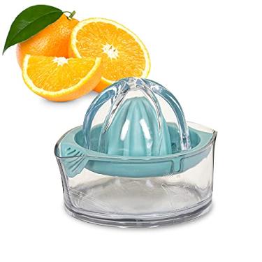 Imagem de Espremedor Manual de Frutas Better Houseware para Laranja, Limão e Lima, Espremedor de Suco de Alta Qualidade, Antiderrapante e Fácil de Usar, Seguro para Lava-Louças, Transparente/Azul