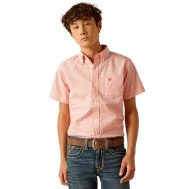 Imagem de ARIAT Camisa Kamden de modelagem clássica para meninos, Coral, P