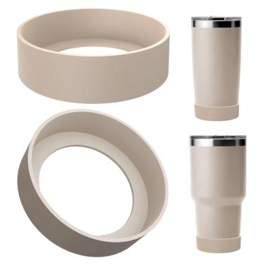 Imagem de Linkidea Bota de garrafa de água compatível com YETI Rambler Tumbler 590 g/850 g, caneca de viagem 590 g/850 g, copo de palha 737 g, copo empilhável 737 g, protetor de manga inferior de garrafa de