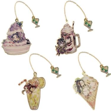 Imagem de Marcador de livro com pingente de desenho animado Mo Dao Zu Shi Creative Chinese Style Metal Hollow Fringed Pagination Mark Papelaria School Office Supplies