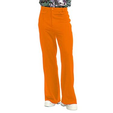 Imagem de Calça masculina de discoteca Charades, Laranja, W-40