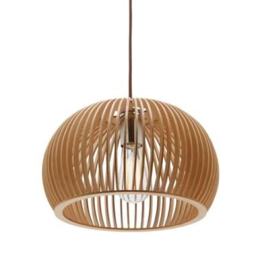 Imagem de Pendente Modelo Florença Em MDF Cru Com Fiação Completa - Ana Decorações