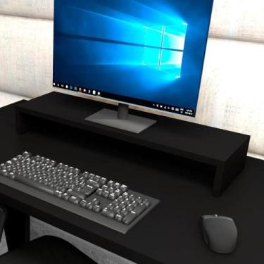 Imagem de Suporte p/ Monitor MDF Mesa de Escritório 70cm x 20cm Pre F5 - F5 Offi