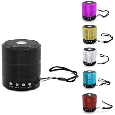 Imagem de Caixa De Som Portátil Mini Com Bluetooth Preta - Ws887 - LI