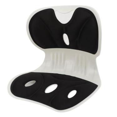 Imagem de Almofada de Apoio para Cadeira Traseira, Pétala de Tecido Respirável Em Forma de Suporte para Costas e Lombar para Correção de Postura e Alívio de Dor Nas Costas (Preto)