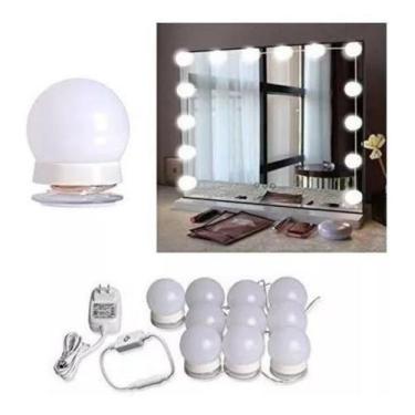 Imagem de Luz De Espelho 10 Lampadas Led Usb Maquiagem Camarim - Novo Seculo