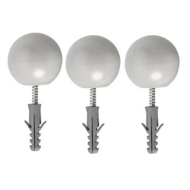 Imagem de Batedor bola de borracha para porta batente amortecedor 3 Un - Sfor,  