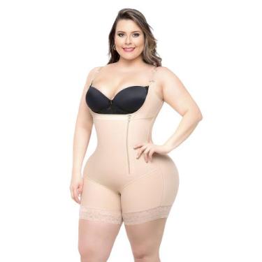 Imagem de Macacão Body C/ Alça Alta Compressão Fecho Zíper - Fanáticos Por Cinta