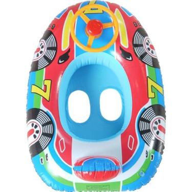 Imagem de Boia Carrinho com Volante para Segurar 65x50cm - Bene Casa, Azul