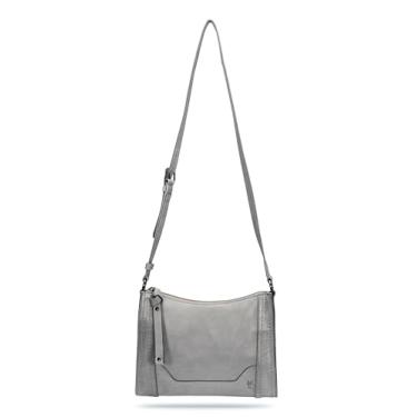 Imagem de Frye Bolsa tiracolo Melissa com zíper, bolsa elegante com alça ajustável e bolsos, Sombra, One Size