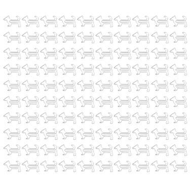 Imagem de Clipes de Papel Bonitos, Design de Cachorro, Material de Metal Resistente, Portátil para Uso Escolar e de Escritório, Adequado para Scrapbooking (Prata)