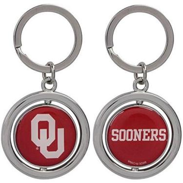 Imagem de FOCO Chaveiro NCAA Oklahoma Sooners Football Spinner, vermelho