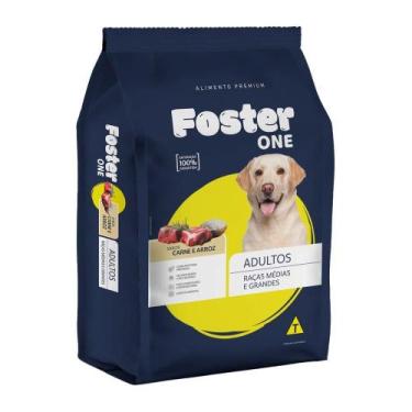 Imagem de Ração Foster One Carne Arroz Raças Médias Grandes 15Kg