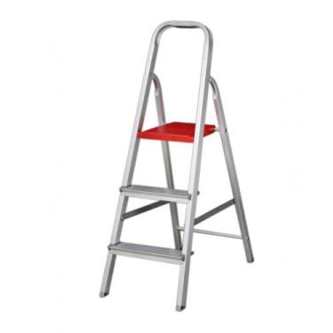 Imagem de Escada Domestica 3 Degraus Alumínio Reisam