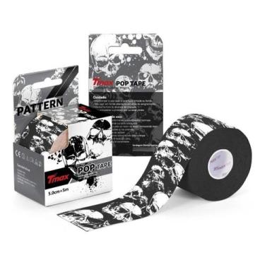 Imagem de Fita Kinesio Tmax Crostape Camuflada Arco-iris Panda Caveira, Caveira