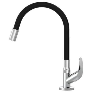 Imagem de 1168 color flex crome black Torneira cozinha pia gourmet preta bancada