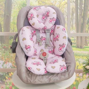 Imagem de Apoio de Corpo para Carrinho e Bebê Conforto Estampada - Miguel Baby, 