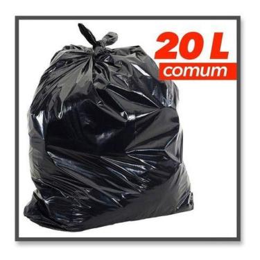 Imagem de Saco Lixo 20 Litros Comum 100 Unidades  - HIGIPACK