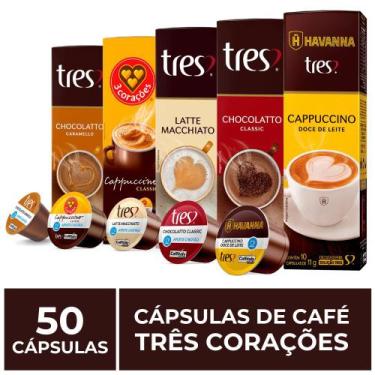 Imagem de 50 Cápsulas Três Corações, Bebida Cremosa