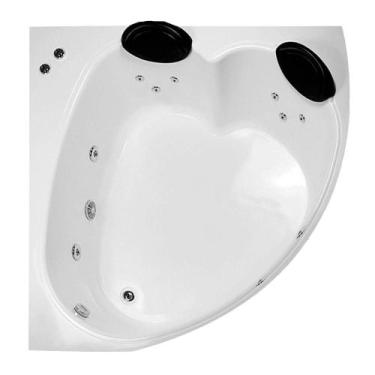 Imagem de Banheira de Canto Areal COMPLETA com hidro - Brasil Banheiras, 1,45X1,