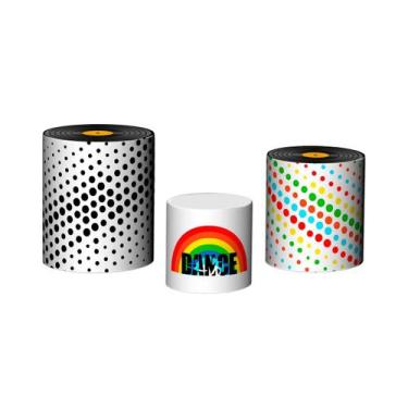 Imagem de Trio De Capa Cilindro - Festa Anos 60 Colorido 008 - Via Cores