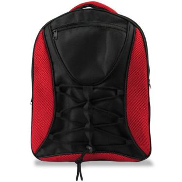 Imagem de Mochila Adulto Juvenil Grande Reforçada Vou Leve, Vermelho