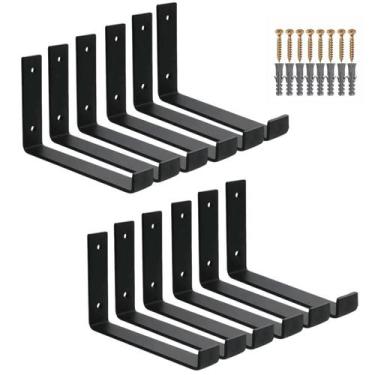 Imagem de Kit 12 Peças Mão Francesa Invertida 30cm Ferro Resistente - Copar