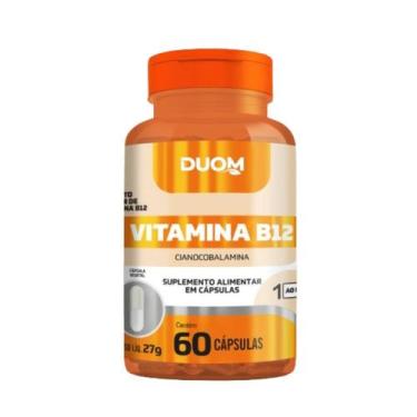 Imagem de Suplemento Alimentar Cianocobalamina B12 60 Cps Duom