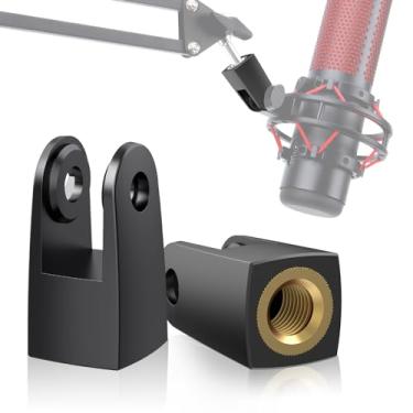 Imagem de YOUSHARES Pacote com 2 Adaptadores de Suporte Hyperx Quadcast para Microfone Hyperx, Adaptador de Substituição Quadcast para Braço de Lança Hyperx Quadcast Por