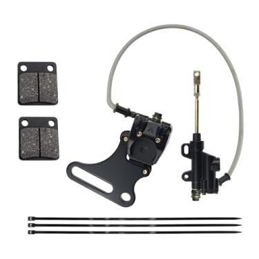 Imagem de PRO BAT Pinça de freio hidráulico de disco traseiro de 12 mm com pastilha de freio para SDG SSR 107 110 125 I BK12 Dirt Pit Bike, preta, DHBS005P