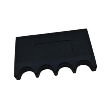 Imagem de menolana Suporte para taco de bilhar, 4 espaços, para mesa de bilhar, garra, compacto, prático, rack para taco de sinuca, para sala de jogos, bar, centro, Preto
