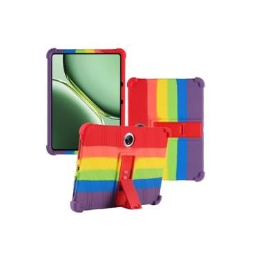 Imagem de Capa para tablet Oneplus Pad 2/Pad Pro 30.7 cm 2024 novo tablet PC Android 14 - silicone macio à prova de choque leve, suporte de borracha protetora, adequado para crianças, capa ajustável de silicone