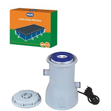 Imagem de Kit Capa + Filtro Bomba 2.200 L/h Para Piscina Premium 5000 Litros - Mor - 110v