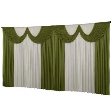 Imagem de Cortina De Malha Helanca Paris Igreja Festas Eventos 10 metros - Denni