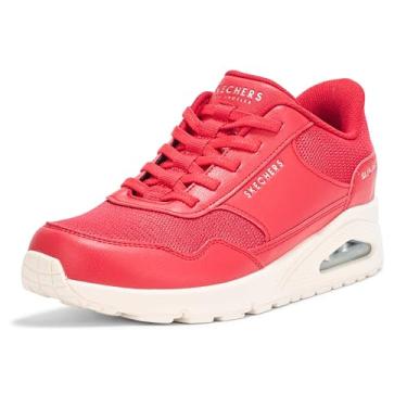 Imagem de Skechers Tênis feminino sem cadarço Uno-Banksia Hands Free, Vermelho, 37