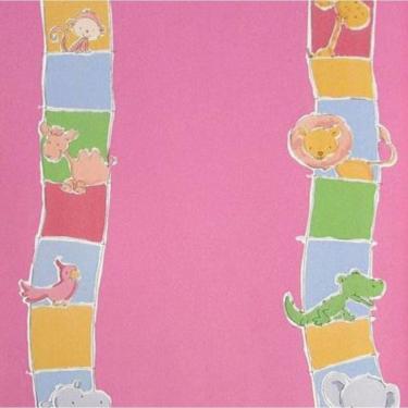 Imagem de Papel De Parede Safari Friends Infantil Colorido Sf6212