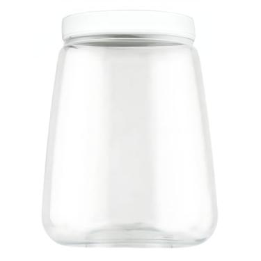 Imagem de Pote Para Mantimentos Plástico Organizador 2,1 Litros Porta Doces Biscoito (Branco)