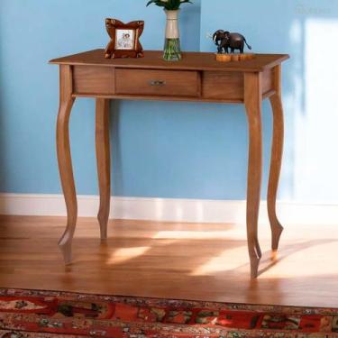 Imagem de Aparador para Sala em Madeira Maciça com Pés Luis XV 1 Gaveta 1010 Lin