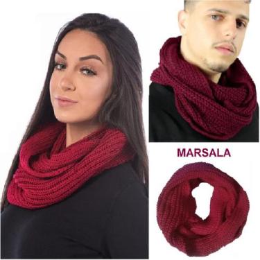 Imagem de Cachecol Gola Feminino Masculino  Inverno Dupla Volta Macio Quentinho 