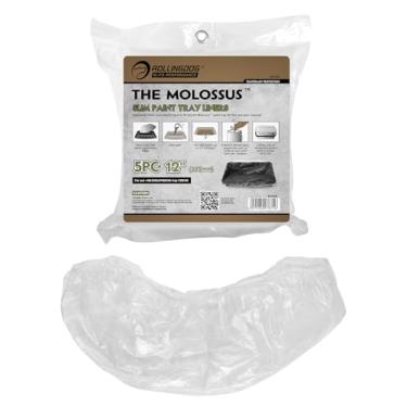 Imagem de ROLLINGDOG Forros de bandeja de pintura de 30,5 cm – 5 peças de forros de bandeja de rolo, use com bandeja de tinta, fácil de limpar e alterar as cores da tinta