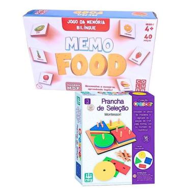 Imagem de Kit Brinquedo Sensorial Encaixe Prancha De Seleção Interativo E Jogo D