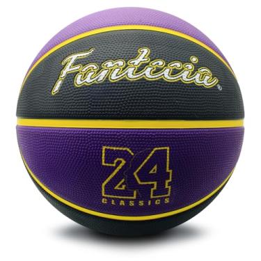 Imagem de Fantecia Bola de basquete tamanho 7 com bomba – Bola de borracha premium para uso interno/externo para treinamento, jogos, mulheres e homens