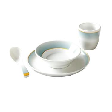 Imagem de Utensílios de mesa de restaurante de panela quente comercial, copo de prato de tigela de porcelana de imitação - conjunto um