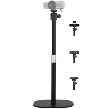 Imagem de AceTaken Suporte de webcam resistente, suporte de tripé de webcam de mesa compatível com webcams Logitech MX Brio 4K, Brio pro X 4K, Brio 501, C920x, C922x, C930, C925-E, C615