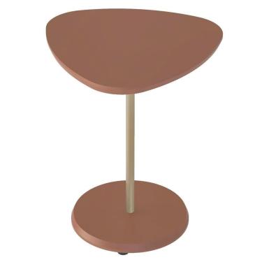 Imagem de Mesa Apoio Alta Mdf Para Sala De Estar 51 Cm 4697 Terracota Arly Terracota