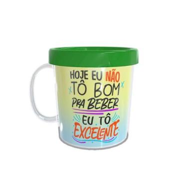 Imagem de Caneca Acrílica Rosqueável Personalizada - Carnaval - Hoje Eu Não Tô B