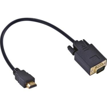 Imagem de Cabo conversor hdmi x vga 1080i 30cm - VINIK